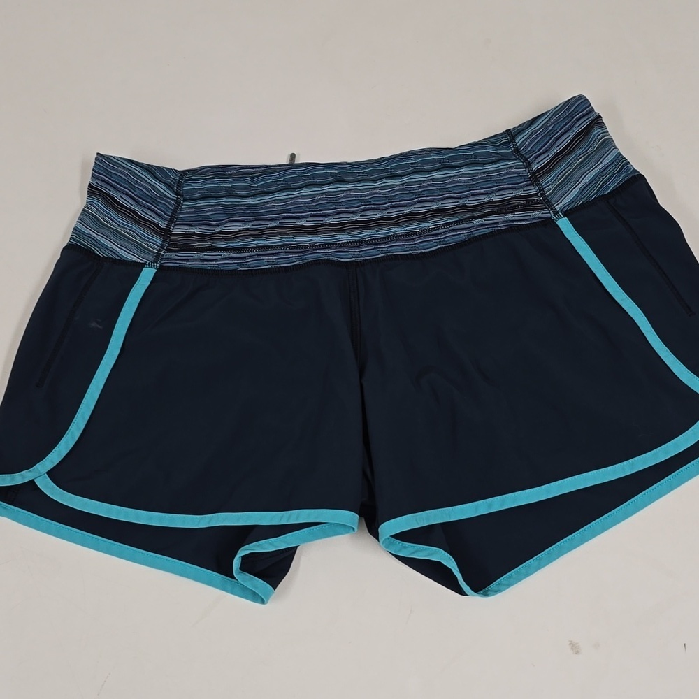 Lululemon Speed Short Size 6 Shorts Blue Navy